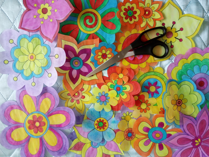 Декор для окна "Цветочный велосипед" фото 7