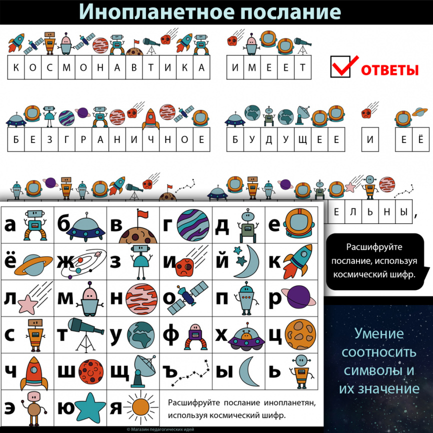 Комплект "Другие миры": Декор + Игра + Дипломы + обертки для шоколада фото 2