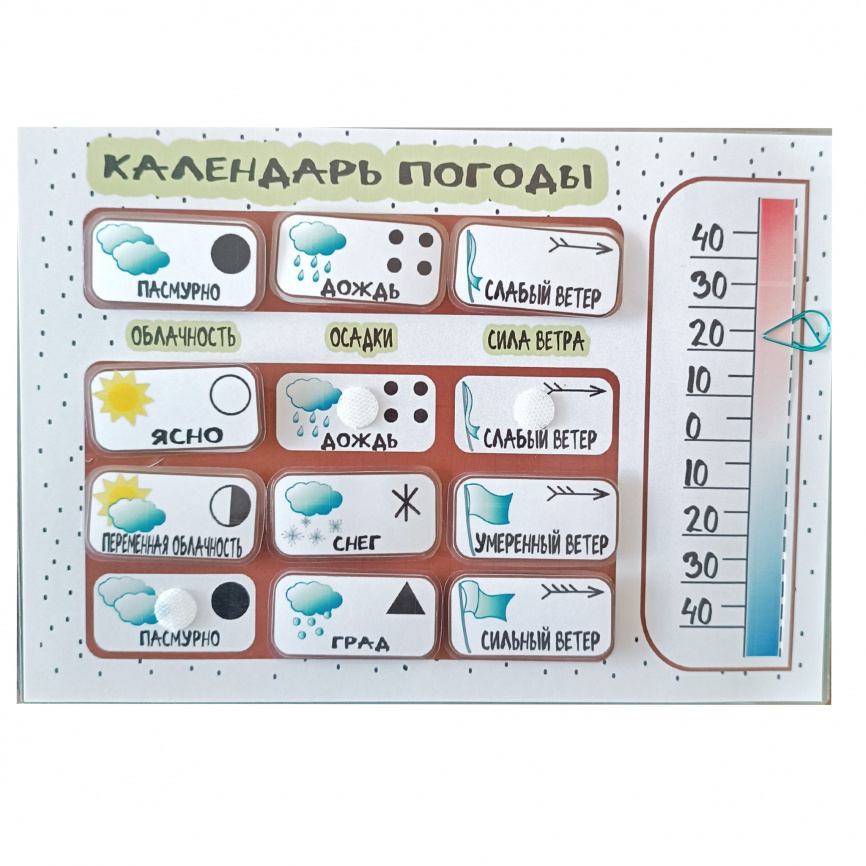 Классный календарь природы на липучках фото 5