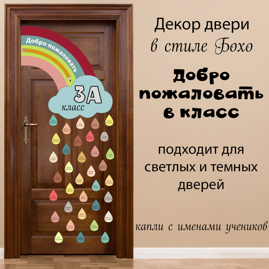 Декор двери "Добро пожаловать" фото 1