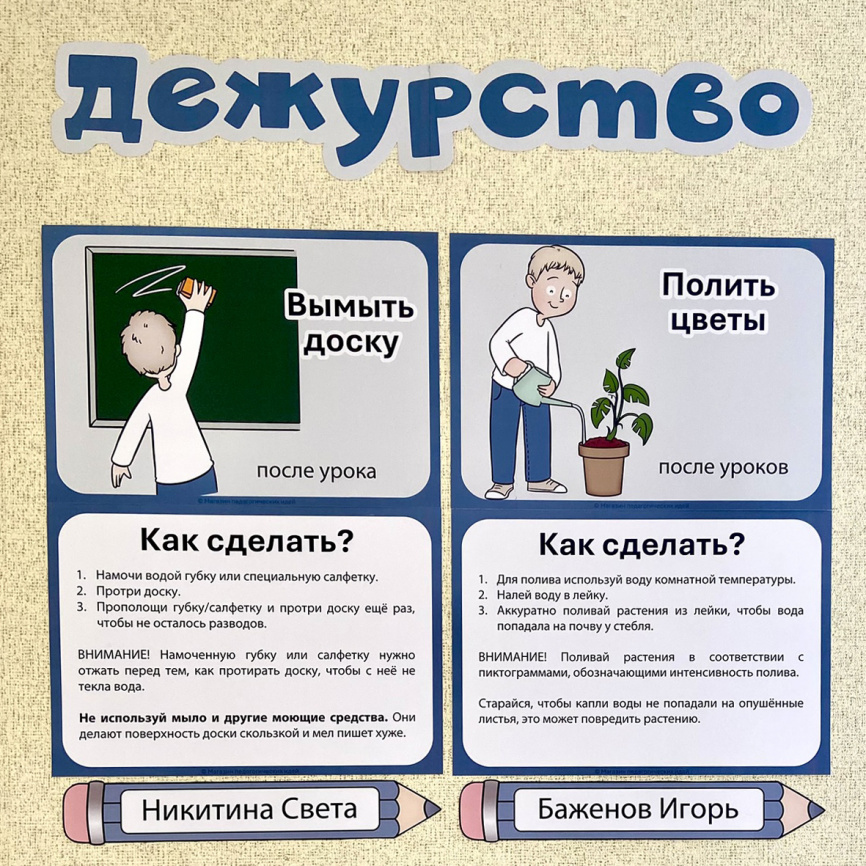 Уголок дежурства по классу фото 5