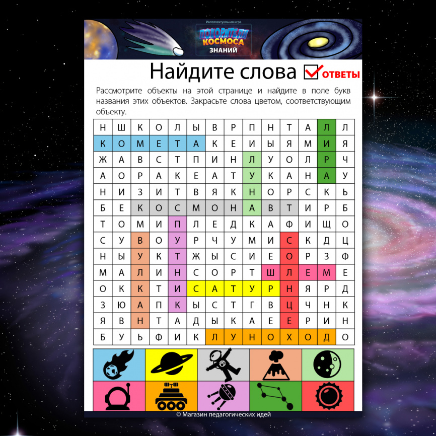 Комплект "Другие миры": Декор + Игра + Дипломы + обертки для шоколада фото 3