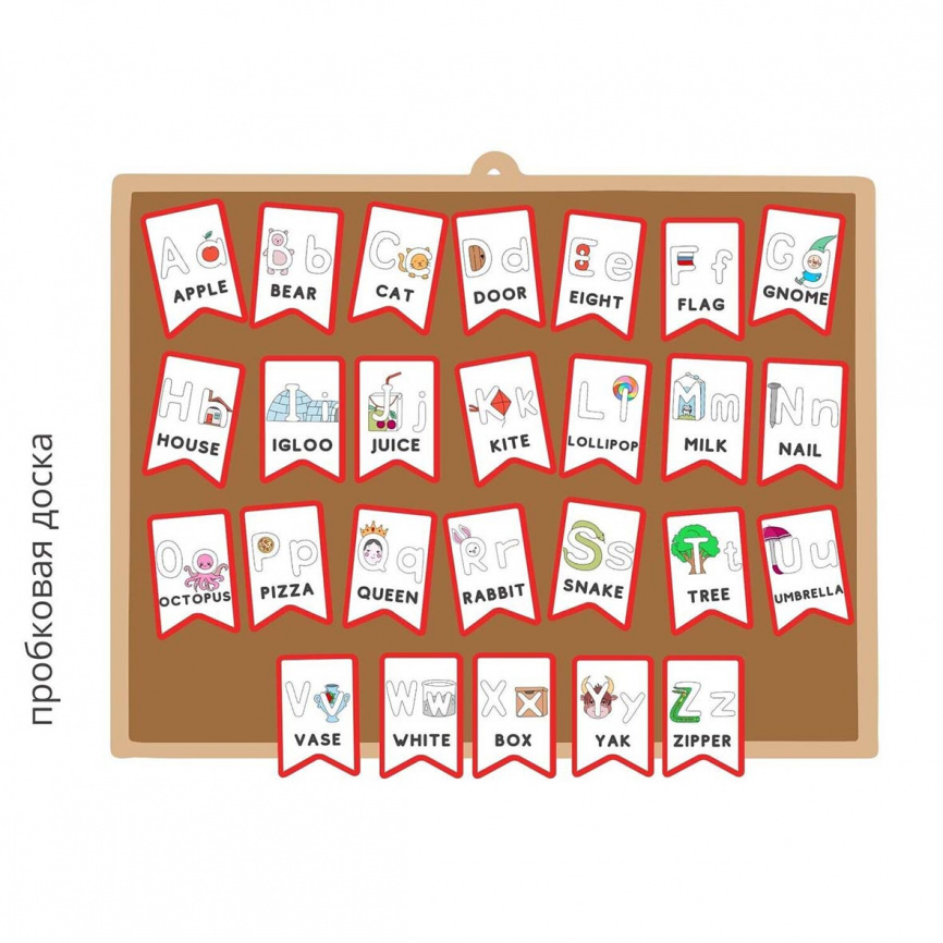 Английский алфавит. Карточки и флажки фото 5
