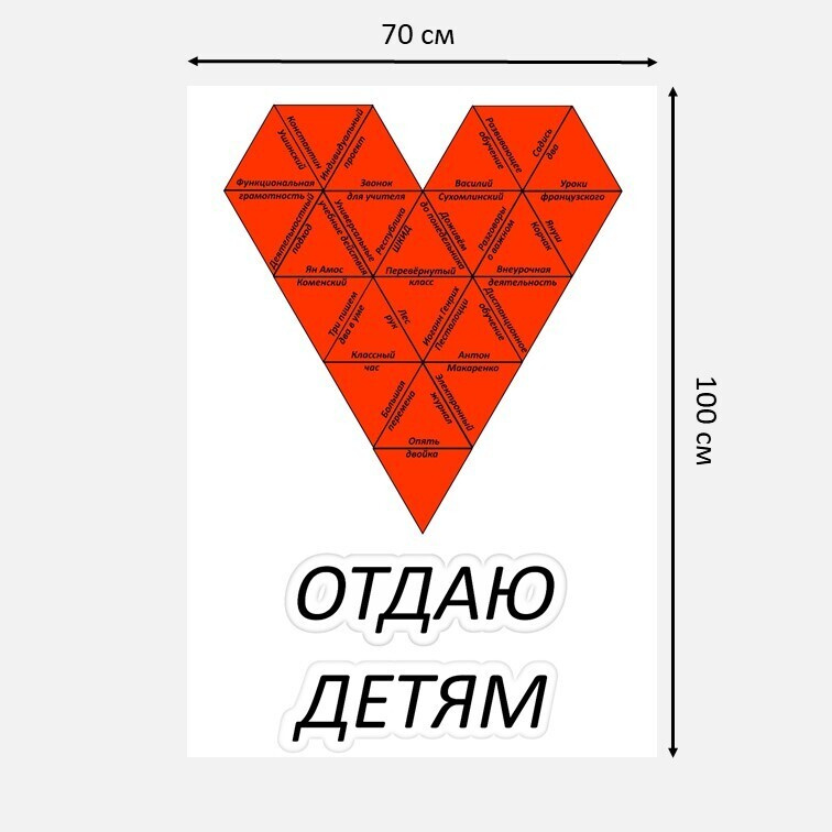 Учительское тримино  «Сердце отдаю детям» фото 3